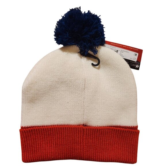 Netflix Stranger Things Unisex One Size White & Red Beanie Pom Pom Fleece Lined - Picture 4 of 6
